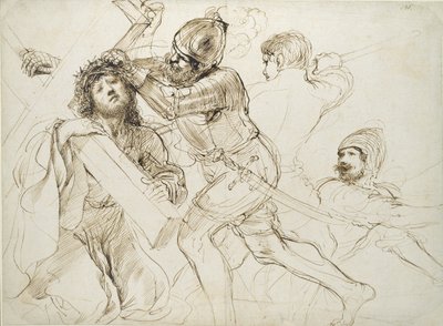 Cristo llevando la cruz de Guercino