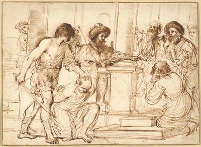 Damon y Pythias de Guercino