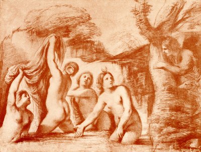 Diana y Acteón de Guercino