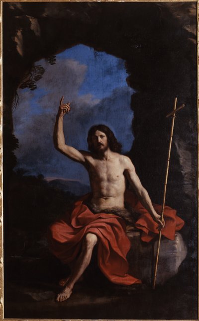Guercino, San Juan Bautista en el desierto, 1650 de Guercino