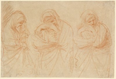 La Virgen llorando: Estudios para el Entierro de Cristo de Guercino