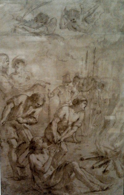 Martirio de San Bernabé. de Guercino