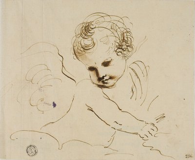 Putto en las Nubes de Guercino