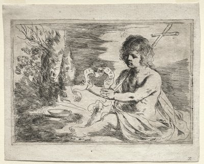 San Juan Bautista, 1650s de Guercino