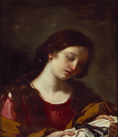 La Magdalena contemplando los clavos de la Pasión de Guercino