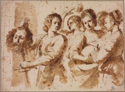 El triunfo de David de Guercino