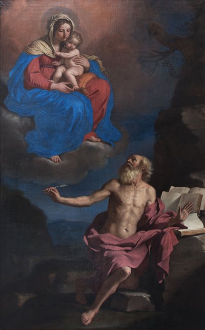 Aparición de la Virgen con el Niño a San Jerónimo de Guercino