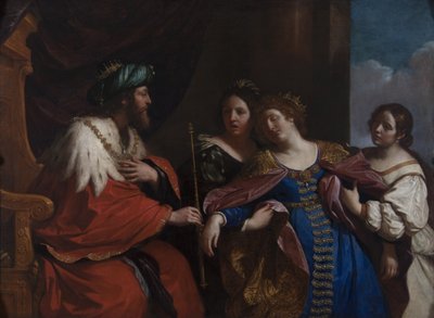 La historia de Ester y Asuero, 1639 de Guercino
