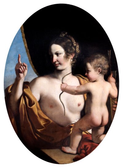 Venus y Cupido, 1630 de Guercino