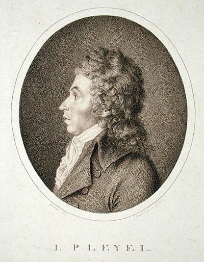 Ignaz Joseph Pleyel (1757-1831) grabado por F.W. Nettling de Guerin (after)