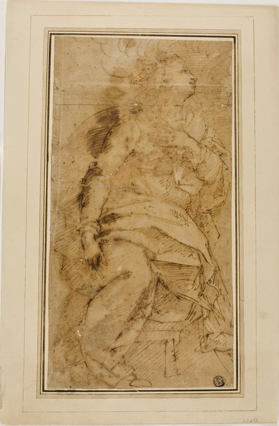 Figura femenina drapeada de Guglielmo Caccia