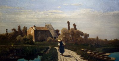 Paisaje rural, Mañana de mayo de Guglielmo Ciardi