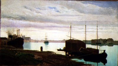 El canal de la Giudecca, Venecia de Guglielmo Ciardi