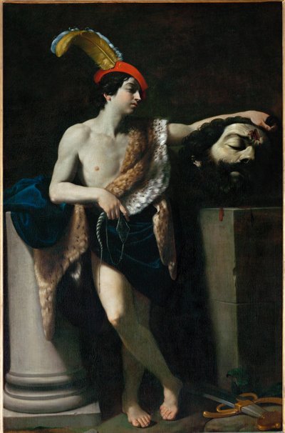 David con la cabeza de Goliat ... de Guido (follower of) Reni