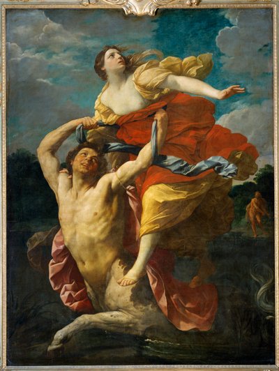Dejanire enlevee par le centaur Nessus - Dejaneira violada por el centauro Nessus ... de Guido (follower of) Reni