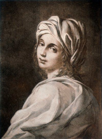 Retrato de Beatrice Cenci, personaje de la tragedia "Los Cenci" escrita por Percy Bysshe Shelley (1792-1822) de Guido (manner of) Reni