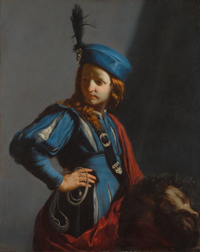 David con la cabeza de Goliat de Guido Cagnacci