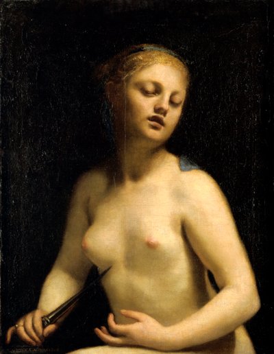 La muerte de Lucrecia de Guido Cagnacci