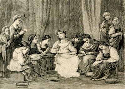 Adolescencia de la Virgen, de Guido Reni (1575-1642), Santuario de la Santa Casa, Loreto, Marcas, Italia. de Guido Reni