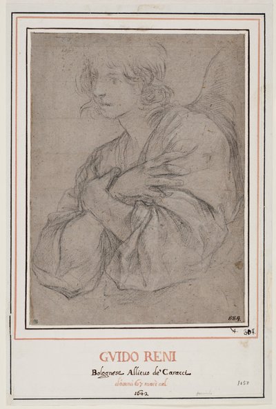 Un ángel con los brazos cruzados de Guido Reni