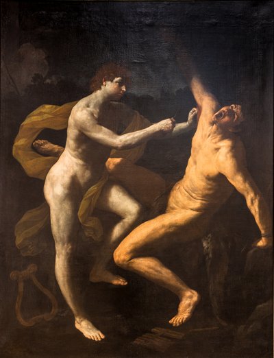 Apolo desollando a Marsias,1620-25 (óleo sobre lienzo) de Guido Reni