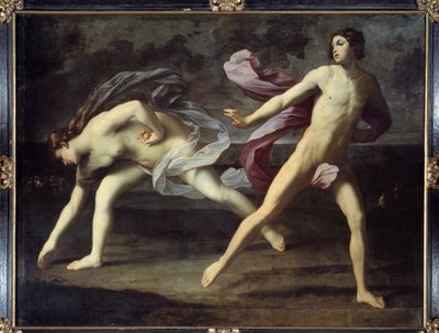 Atalanta y Hipómenes de Guido Reni