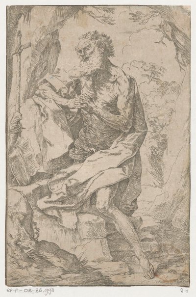 San Jerónimo en el desierto de Guido Reni