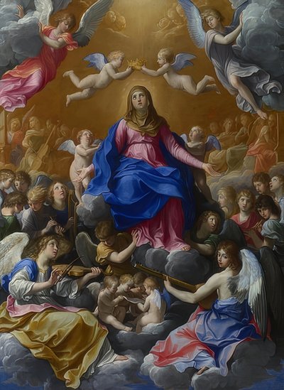 La coronación de la Virgen de Guido Reni