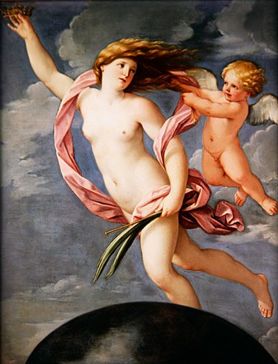 Fortuna con una corona de Guido Reni