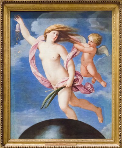 La fortuna refrenada por el amor de Guido Reni