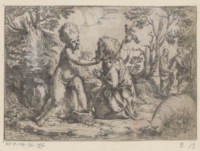 El Niño Jesús y el joven Juan Bautista de Guido Reni