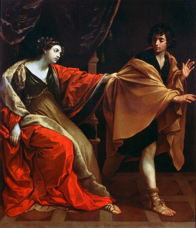 José y la esposa de Potifar, c. 1626 de Guido Reni