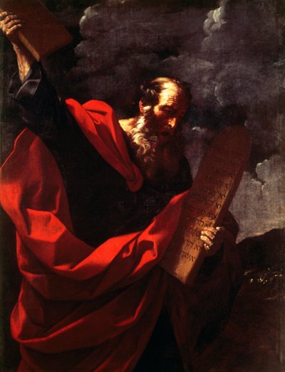 Moisés con las Tablas de la Ley de Guido Reni