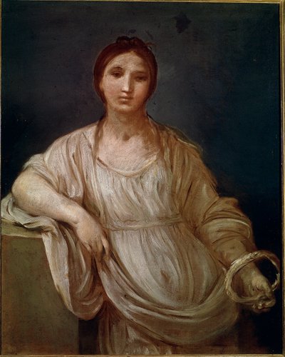 Retrato de una joven con una corona de Guido Reni