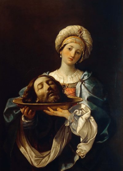 Salomé sosteniendo la cabeza de Juan el Bautista, ca 1638 de Guido Reni