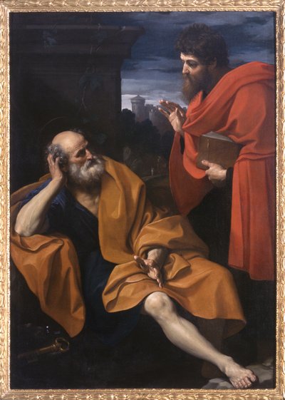 San Pablo y San Pedro penitentes, 1603-04 de Guido Reni