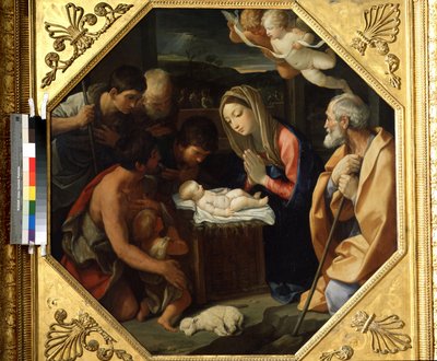 La adoración de la niña cristo de Guido Reni