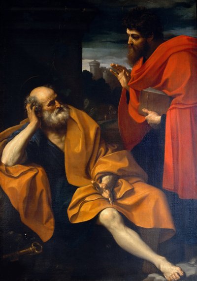 Los Apóstoles San Pedro y San Pablo, c. 1605 de Guido Reni