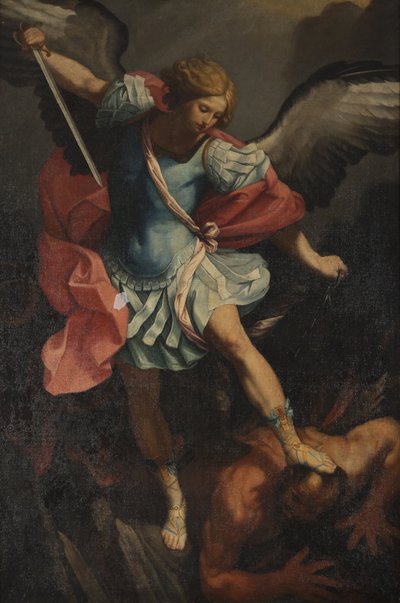 El arcángel Miguel derrotando a Satanás de Guido Reni