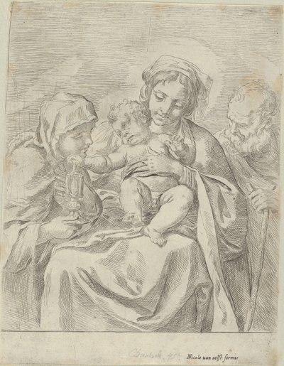 La Sagrada Familia con Santa Clara de Guido Reni