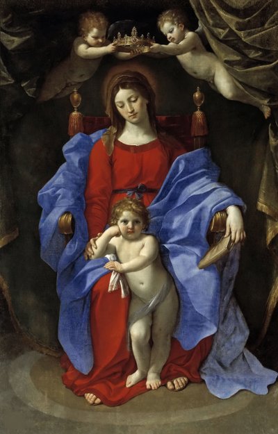 La Virgen y el Niño entronizados, 1625 de Guido Reni