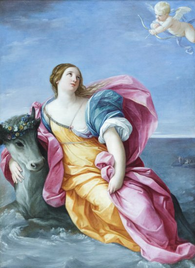 La violación de Europa, c.1637-39 (óleo sobre lienzo) de Guido Reni