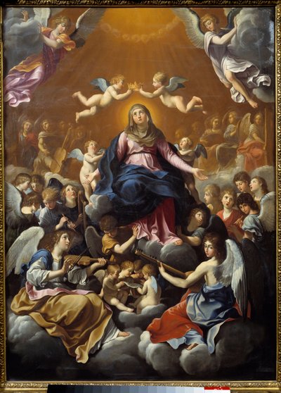 La coronación de la Virgen. Pintura de Guido Reni (1575-1642) de Guido Reni