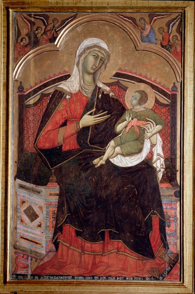 Virgen con niño de Guido da Siena