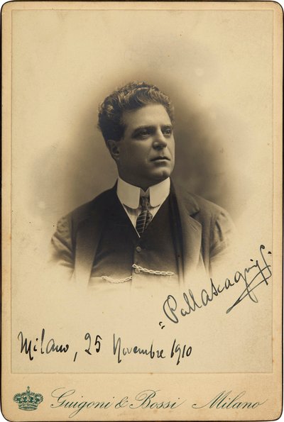 Retrato del compositor Pietro Mascagni 1863-1945, 1910 de Guigoni and Bossi.