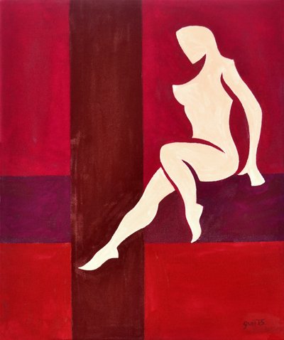 Bold as Love (Towering in Shiny Metallic Purple Armour), 2015 (óleo sobre lienzo) de Guilherme Pontes