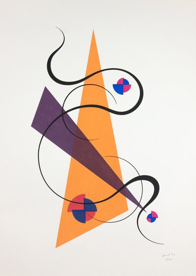 Movimiento Nº4, 2019 (serigrafía) de Guilherme Pontes