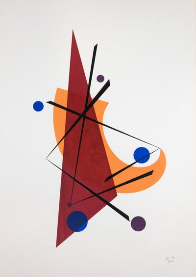 Movimiento Nº5, 2019 (serigrafía) de Guilherme Pontes