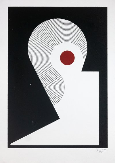 Retrato de una bailarina Nº1, 2019 (serigrafía) de Guilherme Pontes