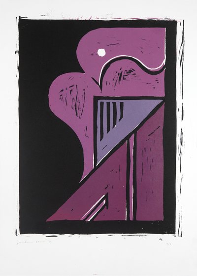 Retrato de una bailarina Nº2, 2019 (linograbado) de Guilherme Pontes